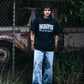 STACKED TEE - (BLACK)