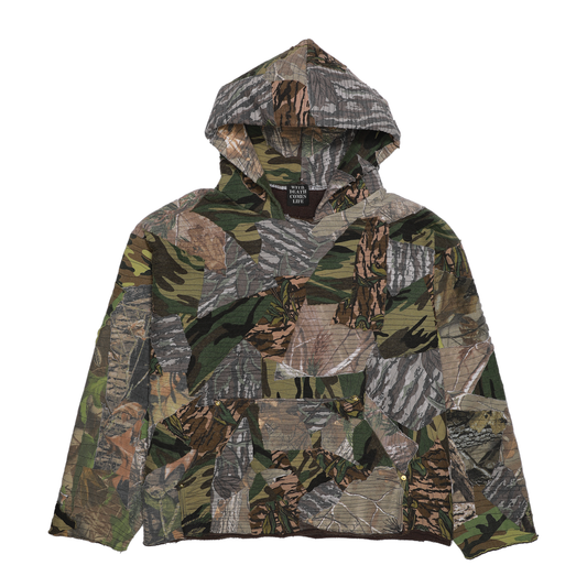 CAMO SCRAP HOODIE