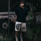 GRAFFITI GYM SHORT - (TAN)
